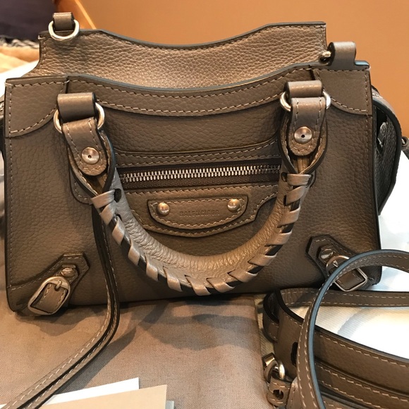 Balenciaga mini city classic in gray with silver hardware. - Picture 2 of 6